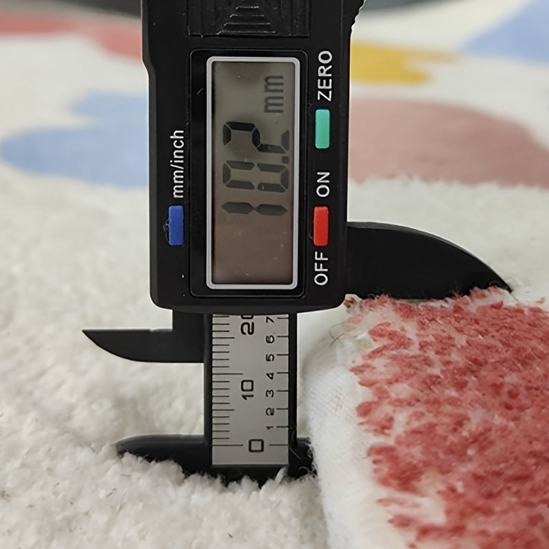 Plush Leopard Print Area Mat