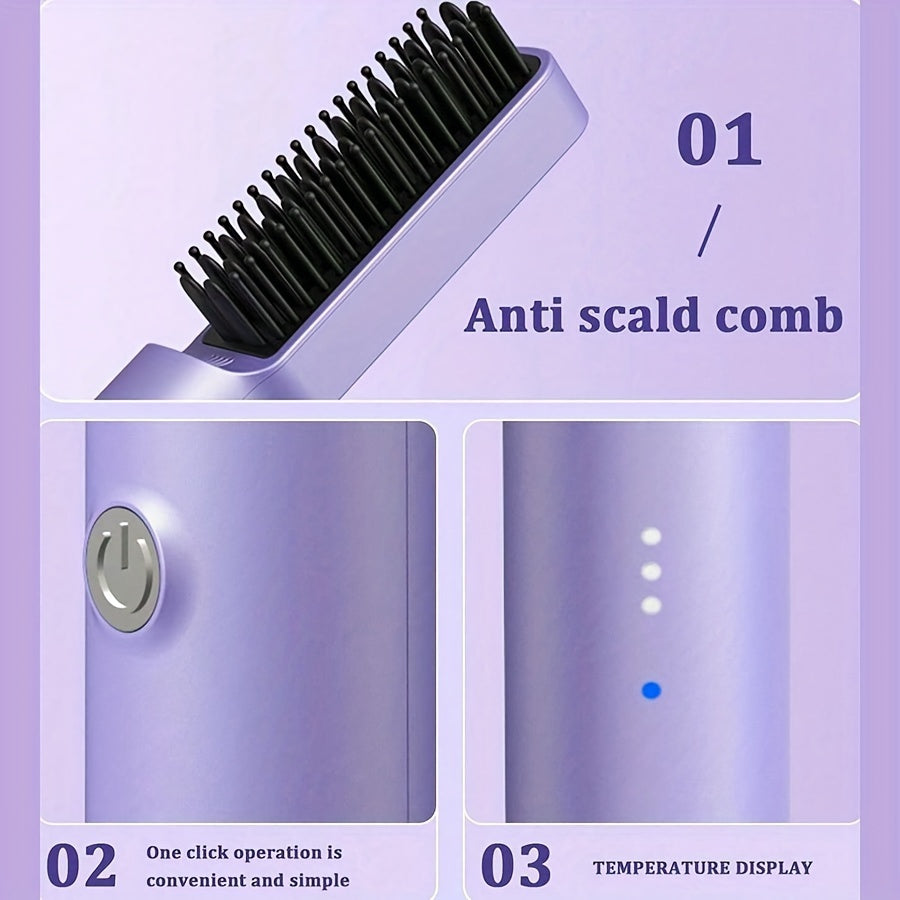 3-Minute Fast Straight Hair Comb with Ceramic Heating