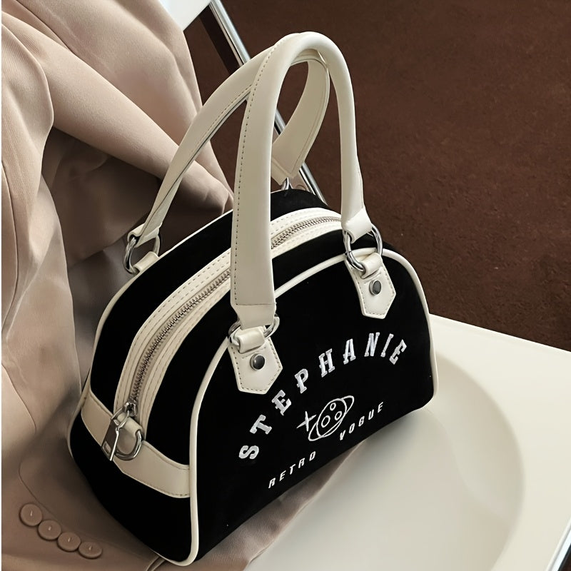 Vintage American Baseball Bag Vintage High-End Sweet Cool Boston Shoulder Crossbody Bag