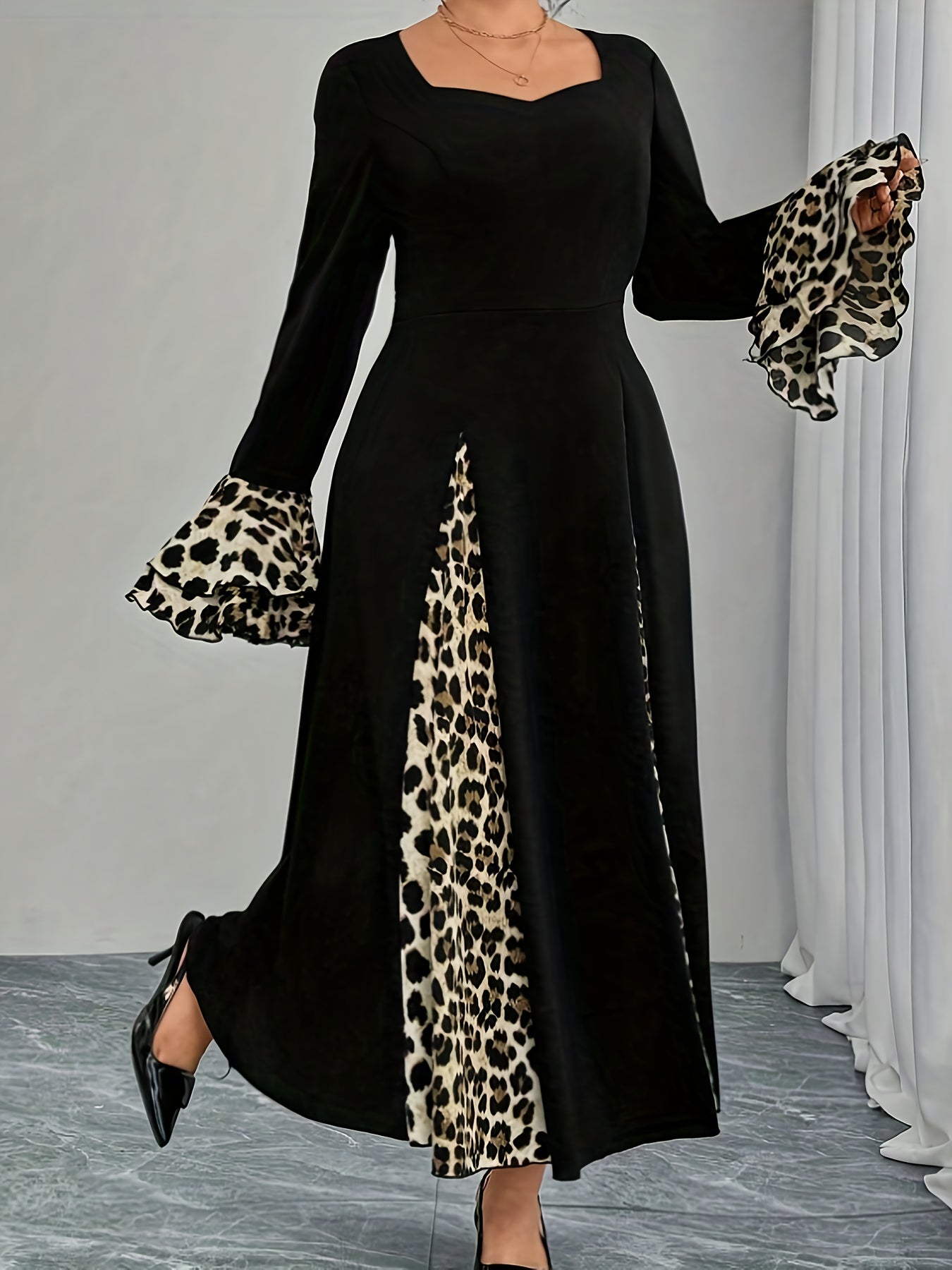 Leopard Print Mermaid Dress