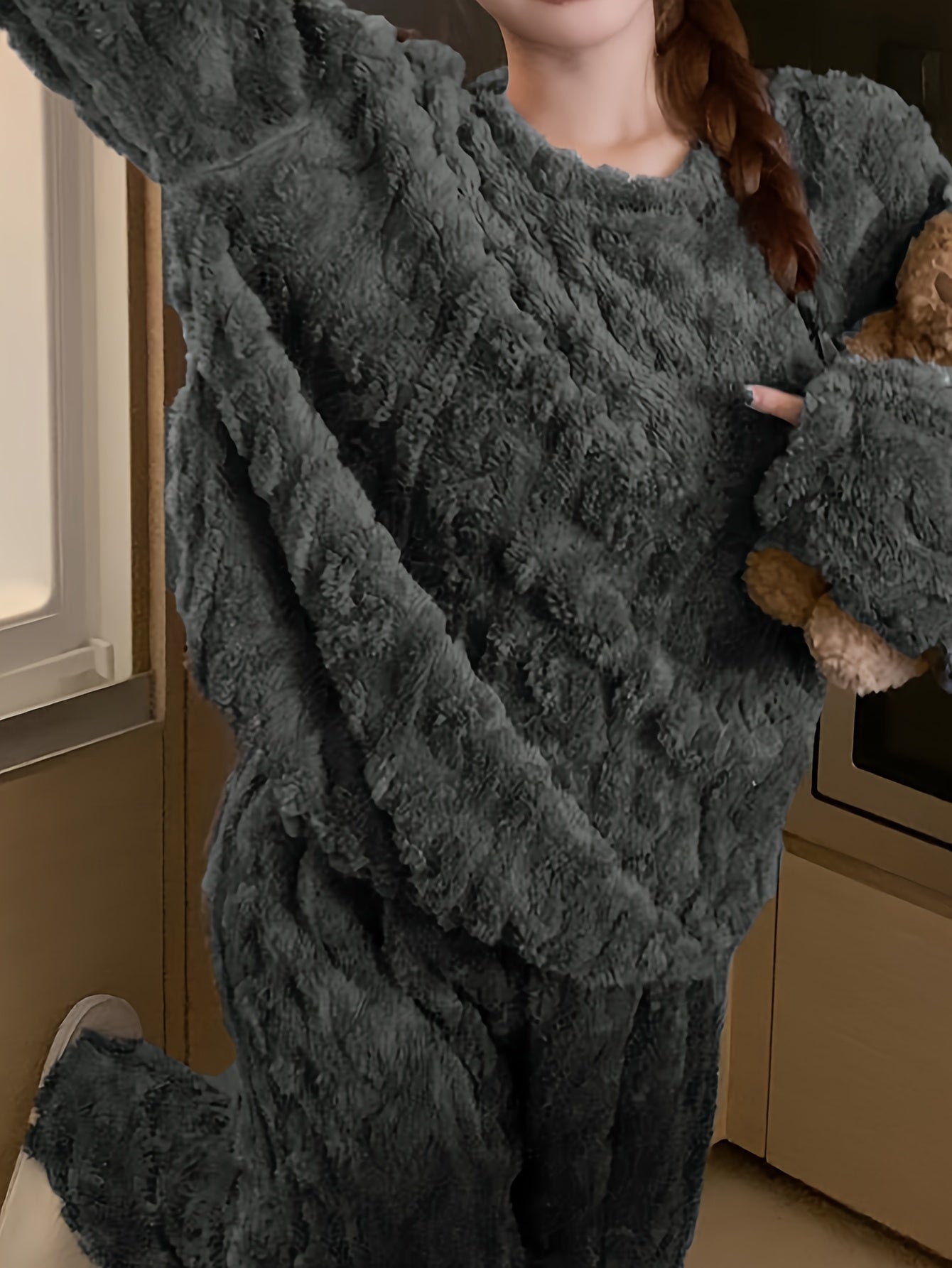 Fleece-Lined Pajama Set