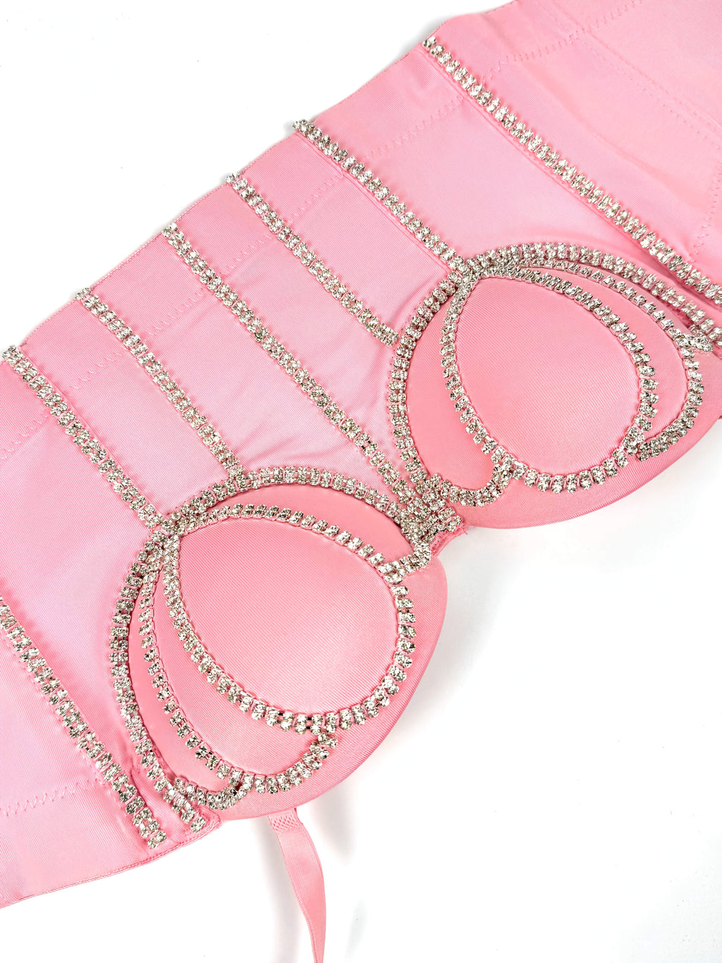 #8185 French Design Sleeveless Vest, Niche Shaping Underwear for Women, Fishbone Top with Studs and Shiny Rhinestones, Women'S Group Tightening Wrap Chest