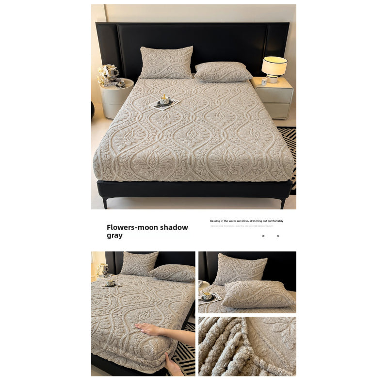 Jacquard Velvet Fitted Sheet