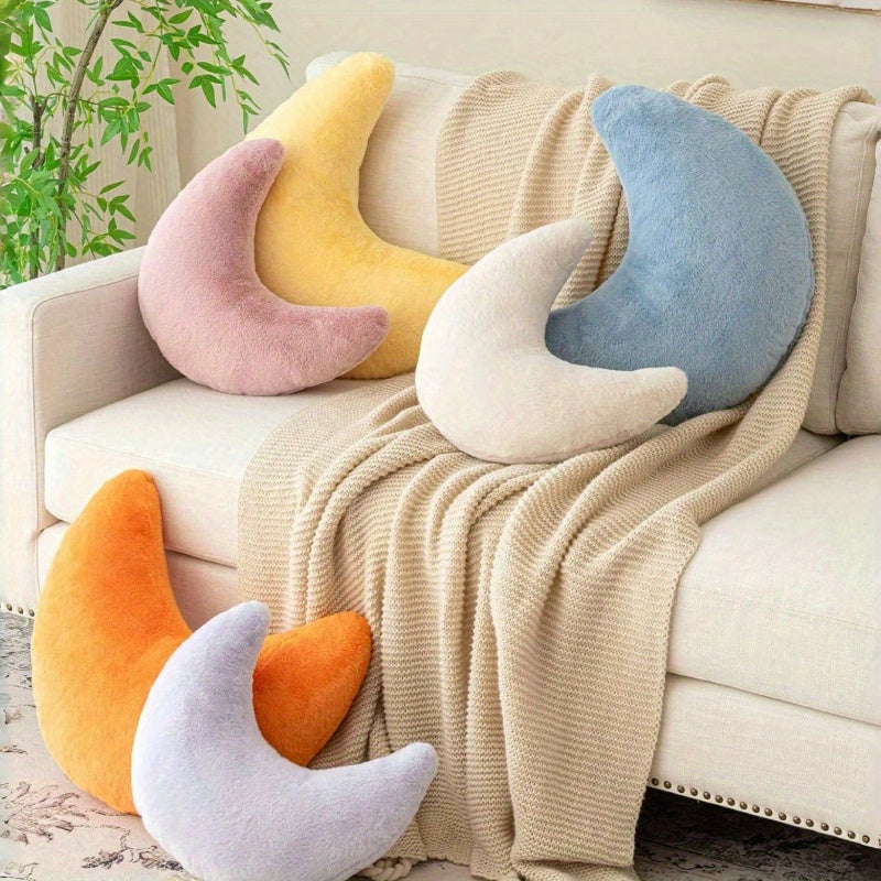 Soft Moon Pillow with 6 Color Options