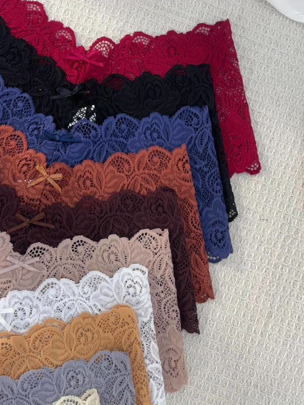 {10 Pack} Full-Coverage Lace Underwear