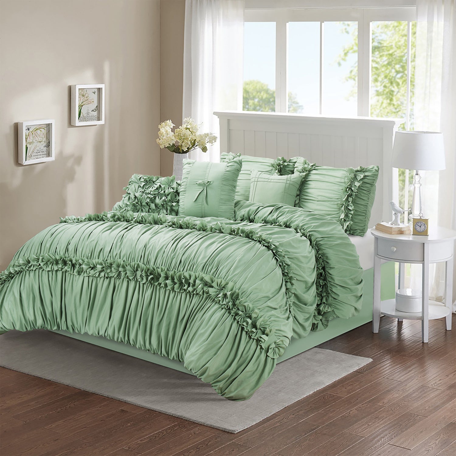 7 Pieces Elegant French Country Bed in a Bag