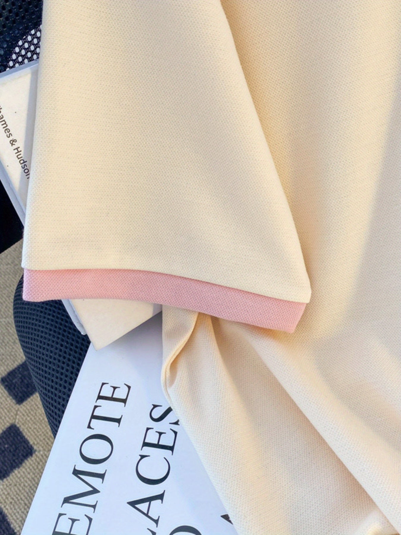 Pink Bow Embroidered Polo Shirt