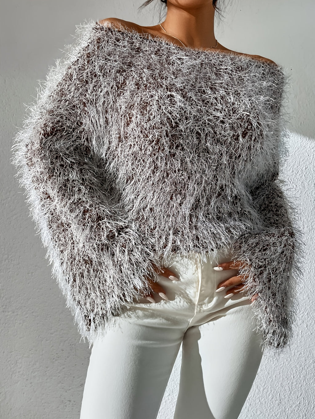 Off-the-Shoulder Sweater