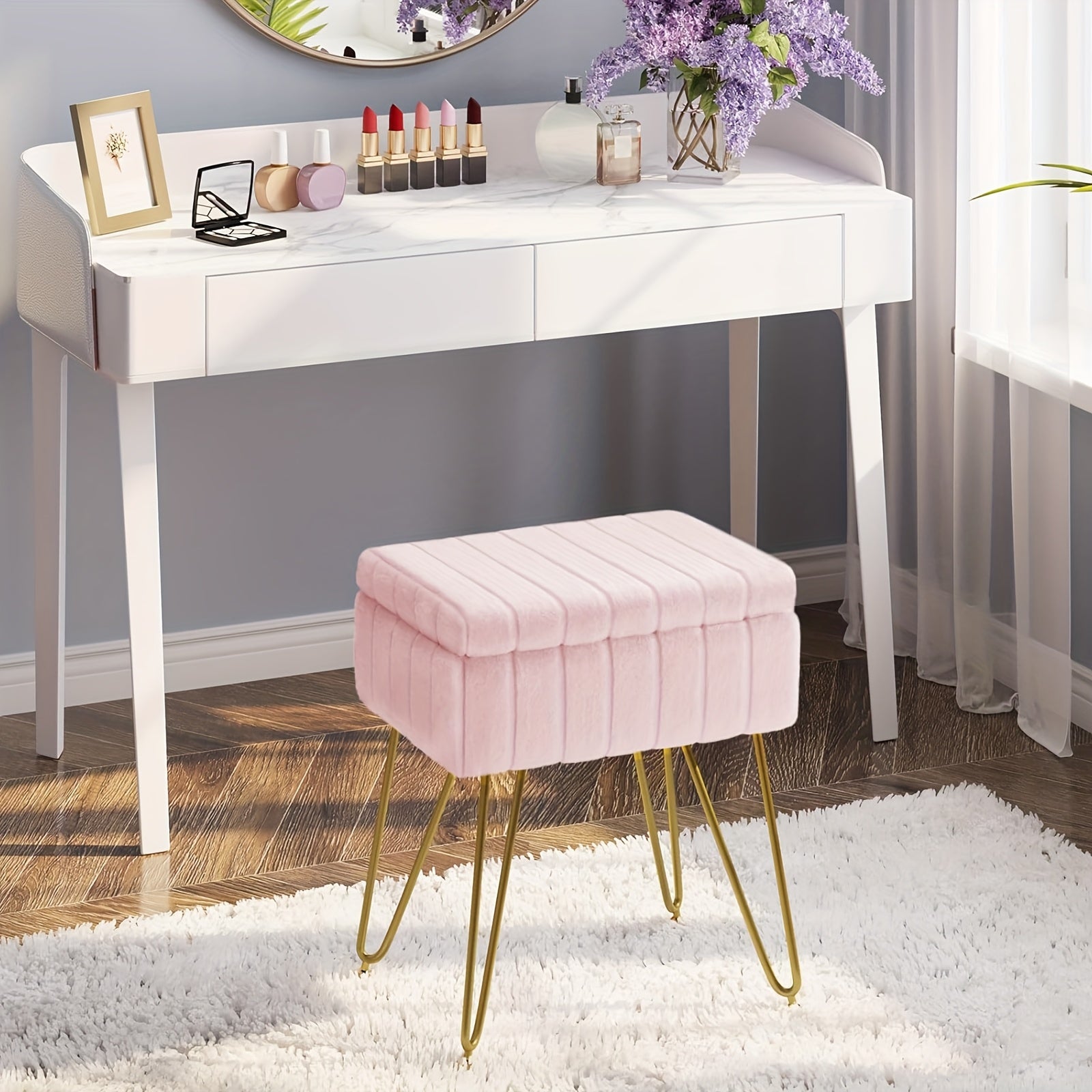 Vanity Chair With Storage