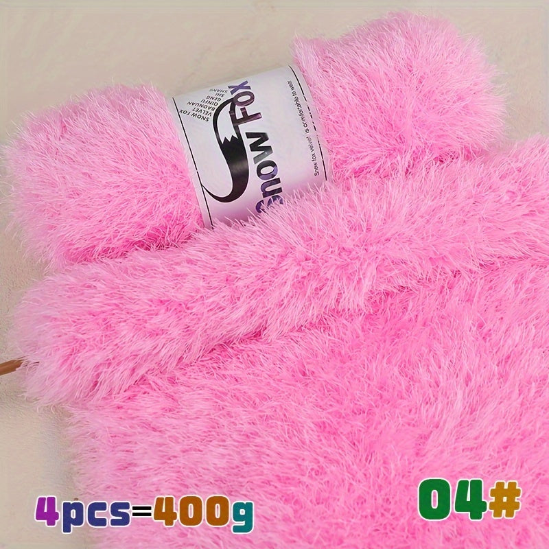 400g Lash Yarn Artificial Fur Fleece Yarn