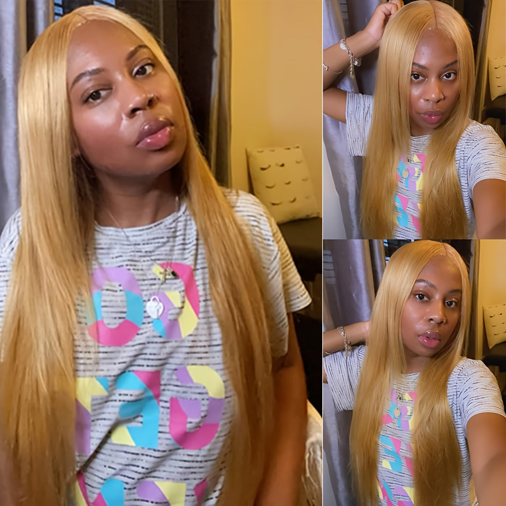 200% Density Honey Blonde Lace Front Wig