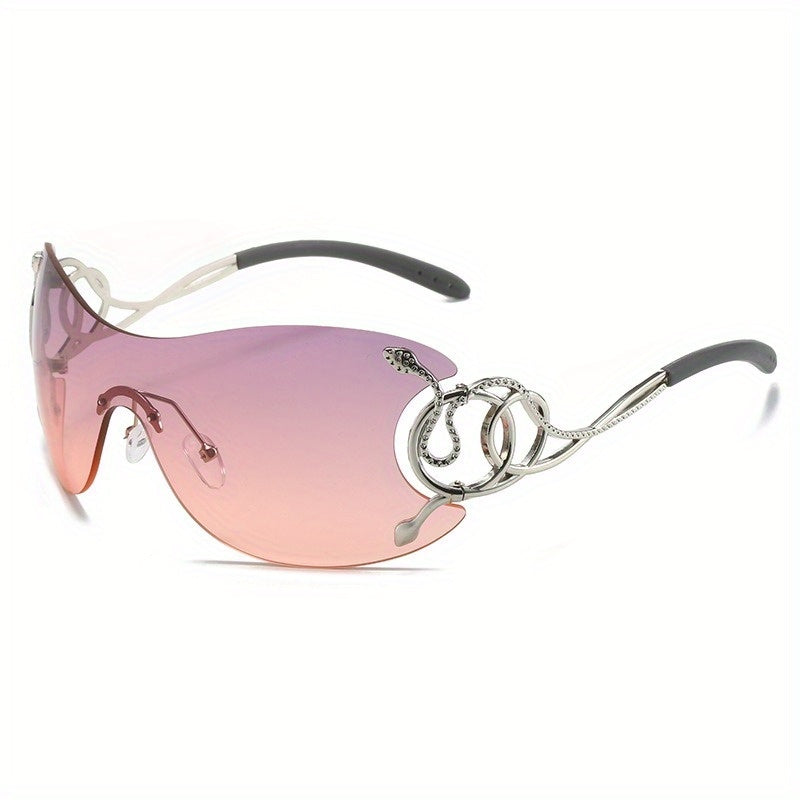 Frameless One-Piece Sunglasses