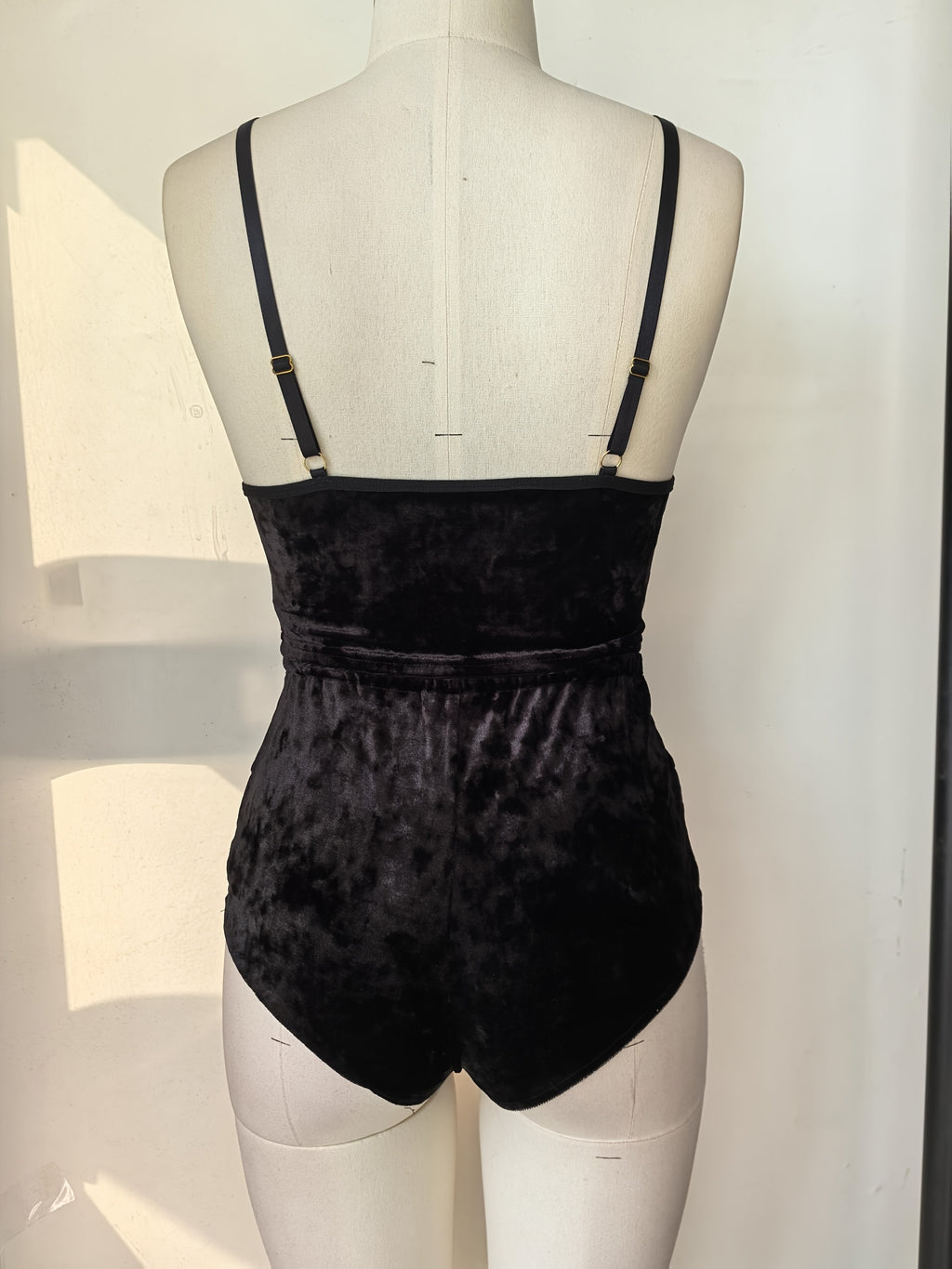 Lace-Up Heart Cutout Velvet Pajama Set