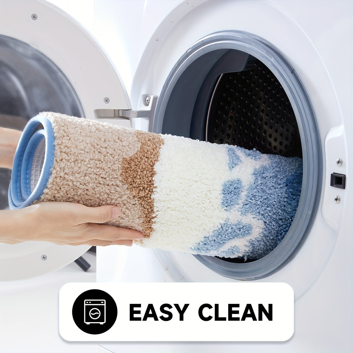 {1pc} Seashore Plush Bath Mat