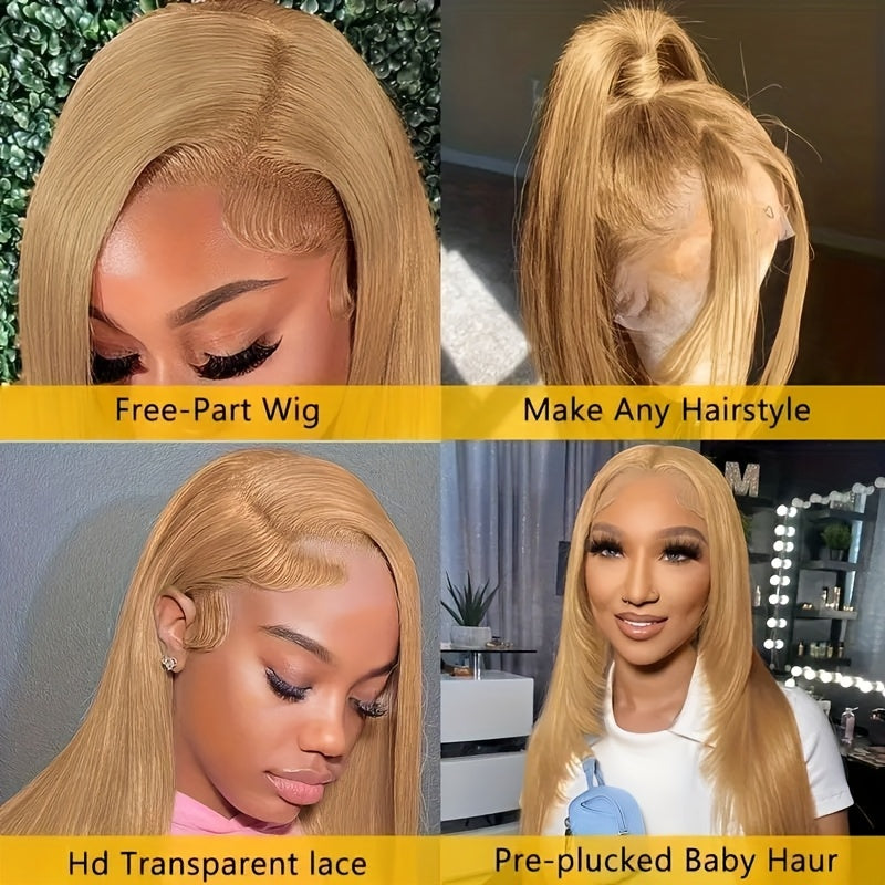 200% Density Honey Blonde Lace Front Wig