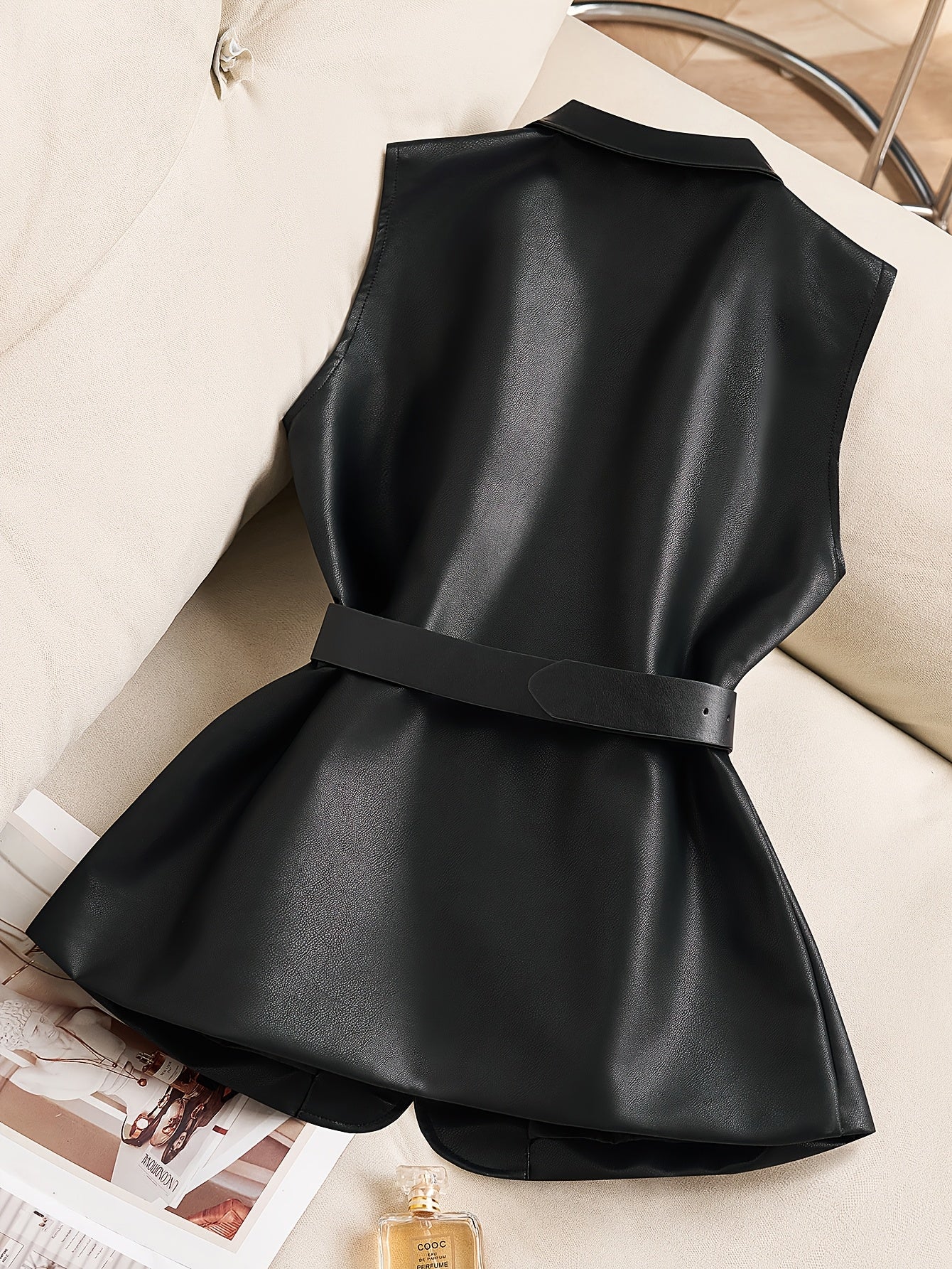 Stylish Waist-Cinched Vest