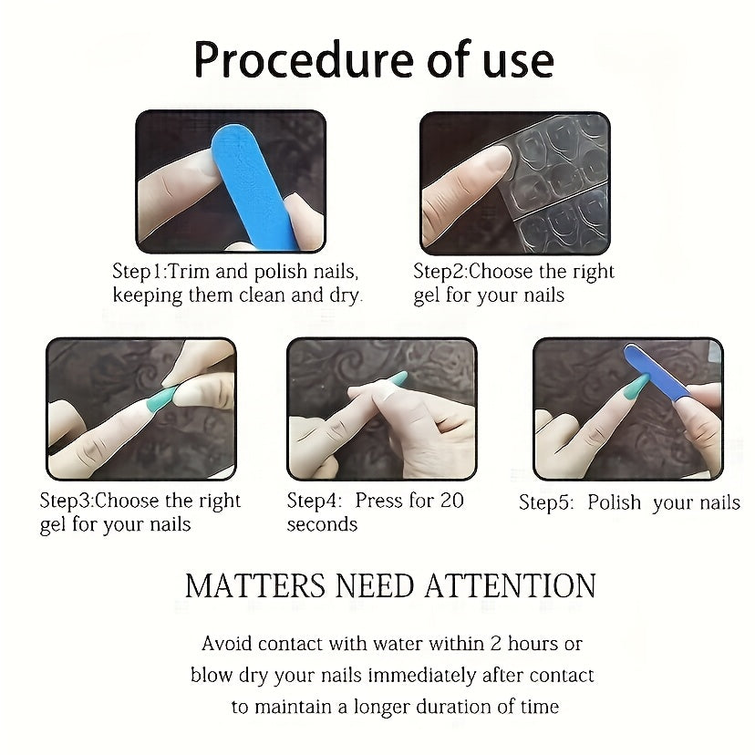 [10pcs} French-Style Pink Cat-Eye Bow Press-On Nails