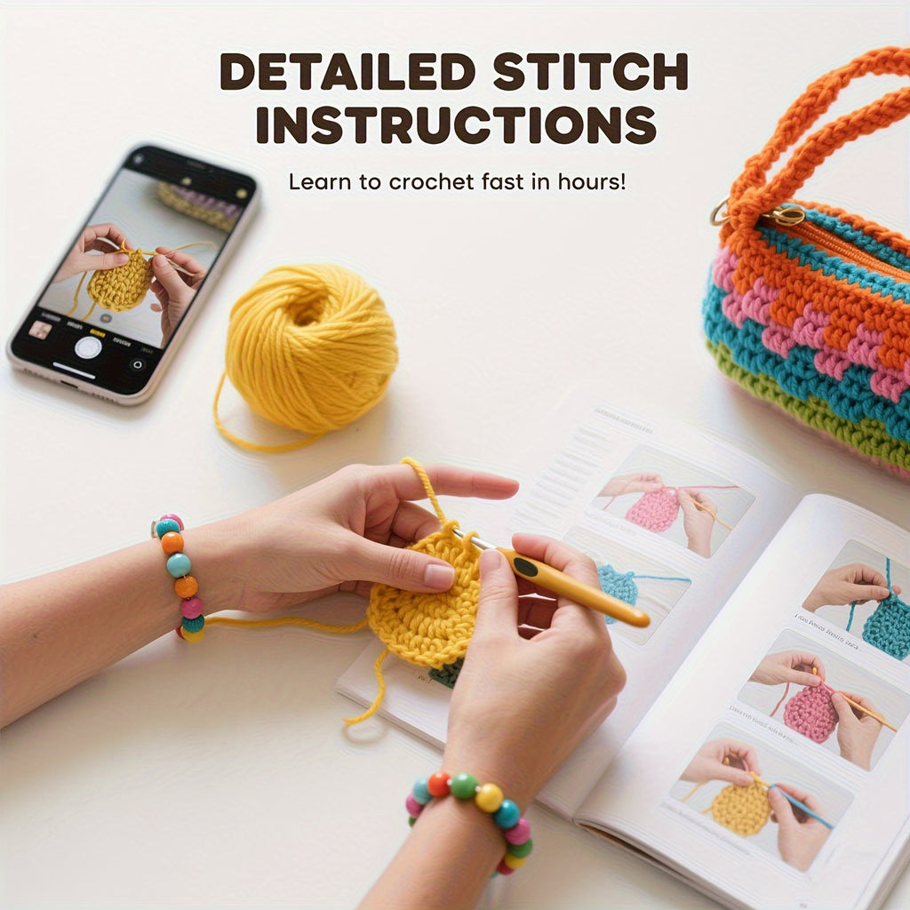 of Flame Mountain Fire Dragon Crochet Material Pack