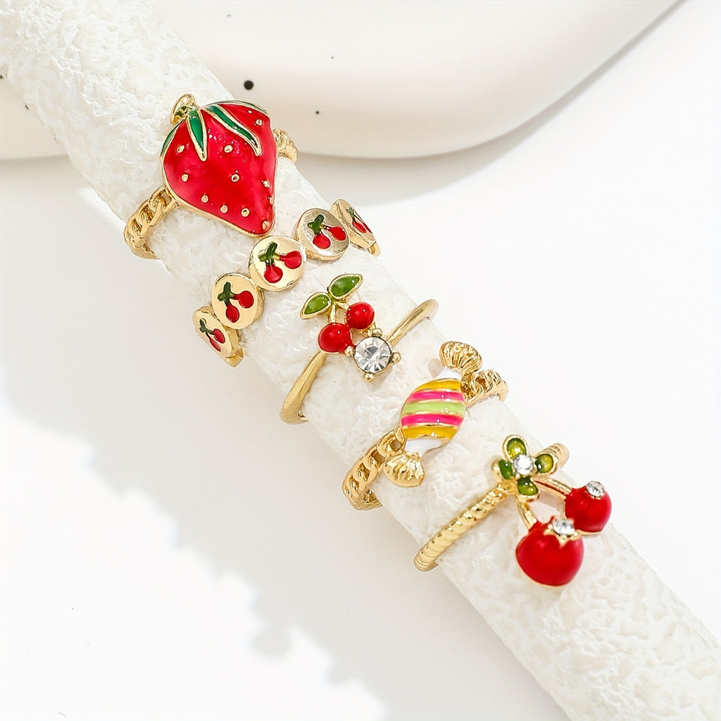 {5pcs} Fashion Rings Set