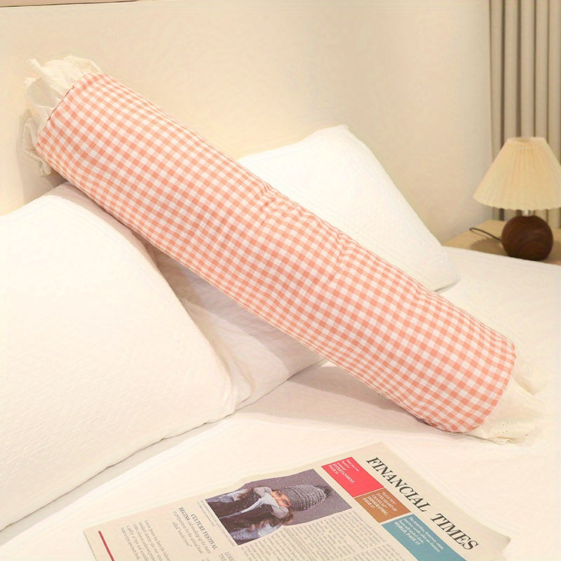 Plaid Cylindrical Pillow