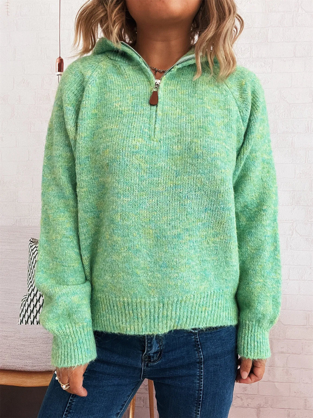 Macie's Quarter Zip Sweater