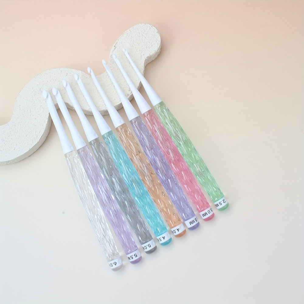 8pcs Candy-Colored Crochet Hook Set