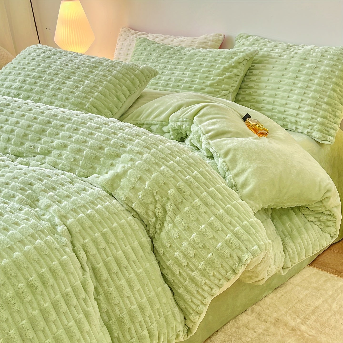 Solid Color Warm Duvet Cover Set