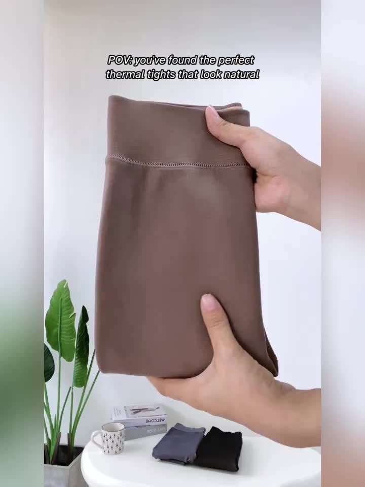 {2pcs} - Anti-Slip, Scratch-Resistant, Fleece-Lined Warm Base Layer Tights