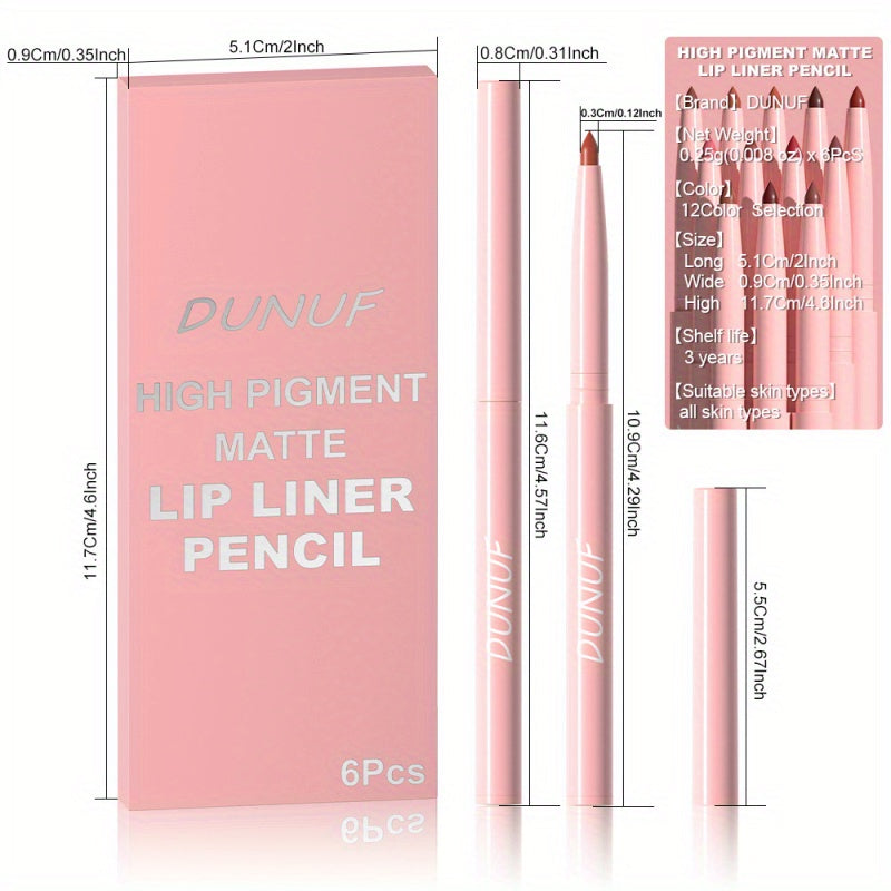 {12pcs} Matte Lip Liner Set