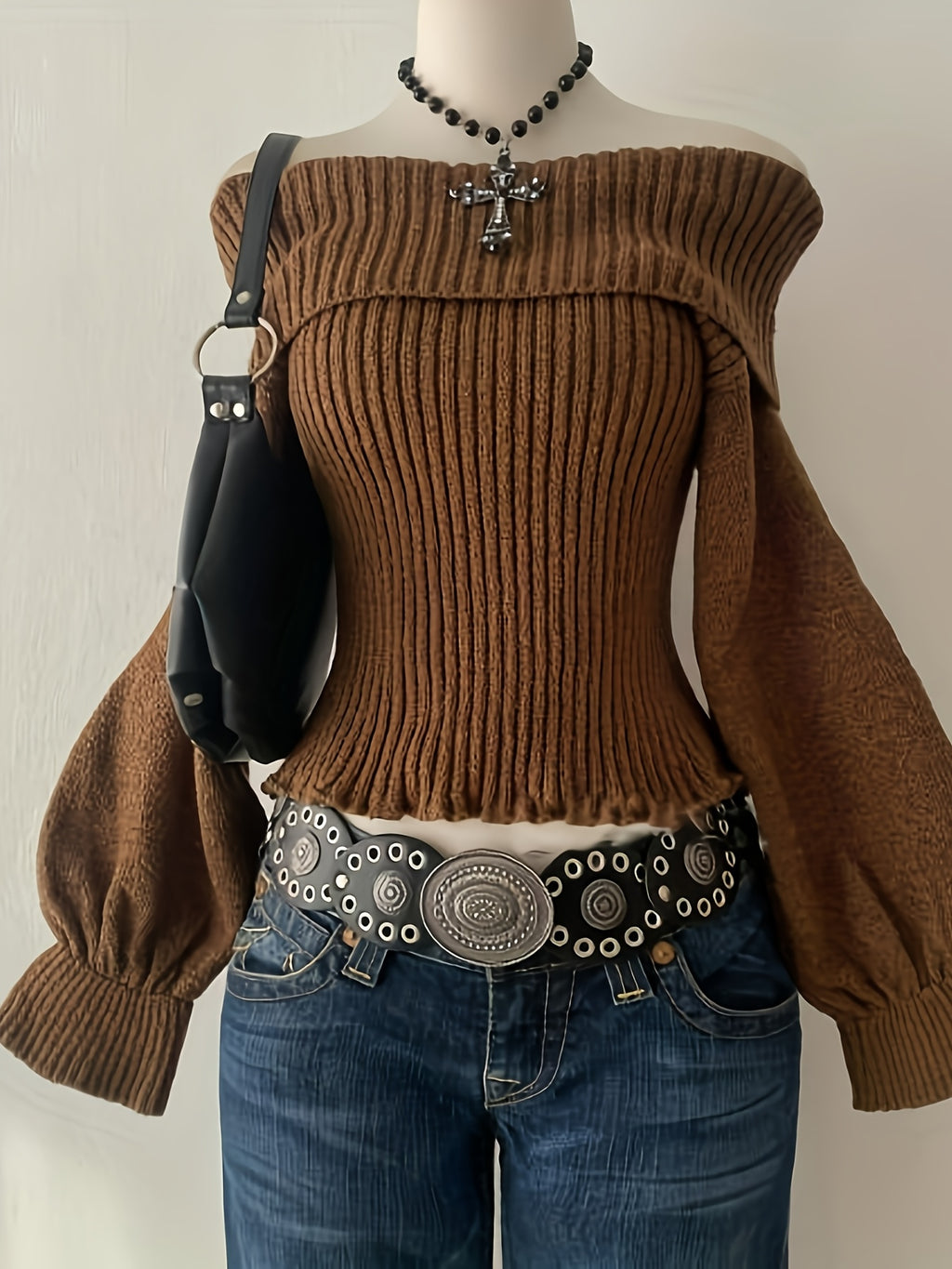 Off-the-Shoulder Sweater