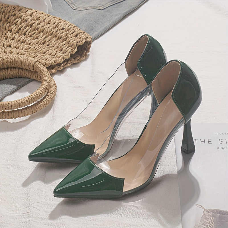 Pointed-Toe Stiletto High-Heel Shoes