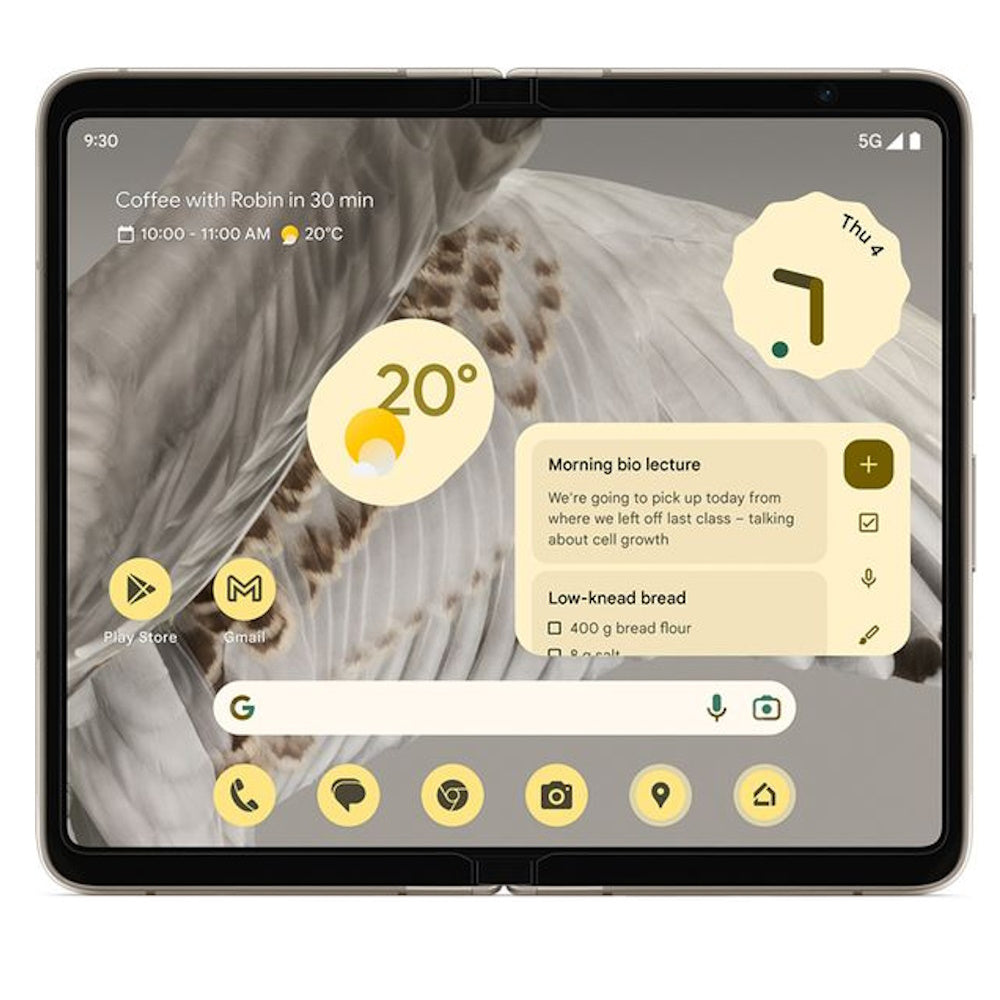 Refurbished: Google Pixel Fold - Unlocked Android 5G Smartphone - Foldable Display - Porcelain - 256 GB