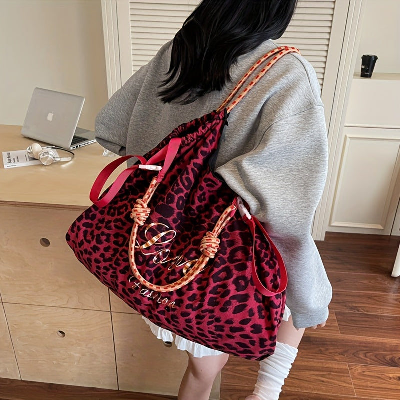 Leopard Print Crossbody Bag