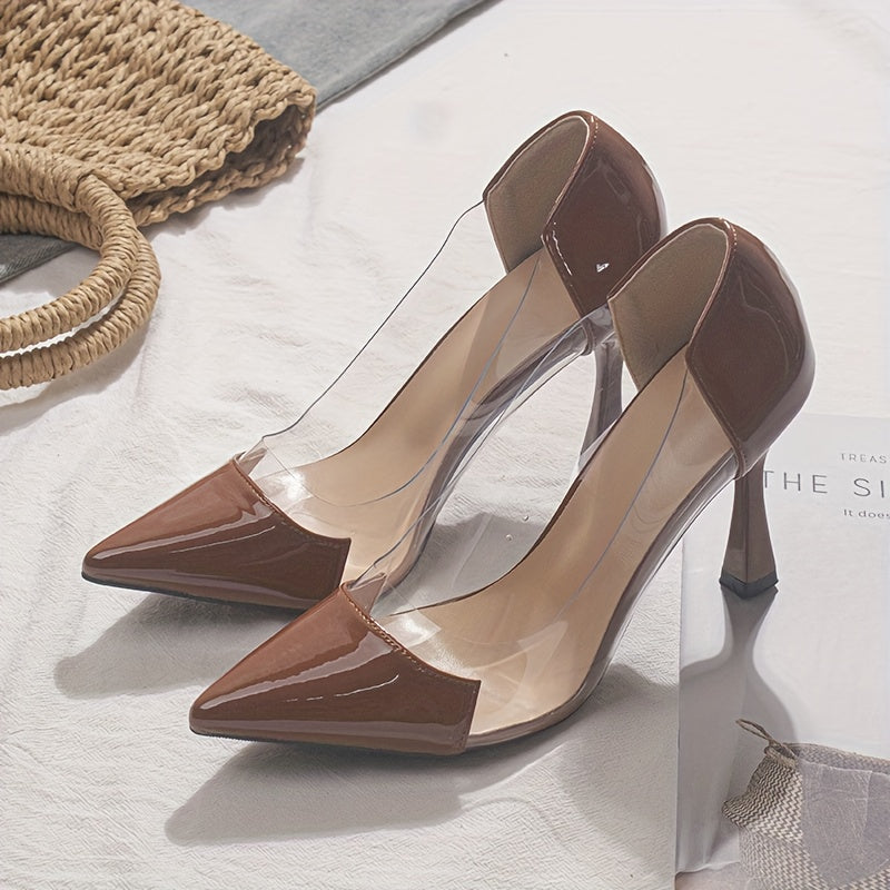 Pointed-Toe Stiletto High-Heel Shoes