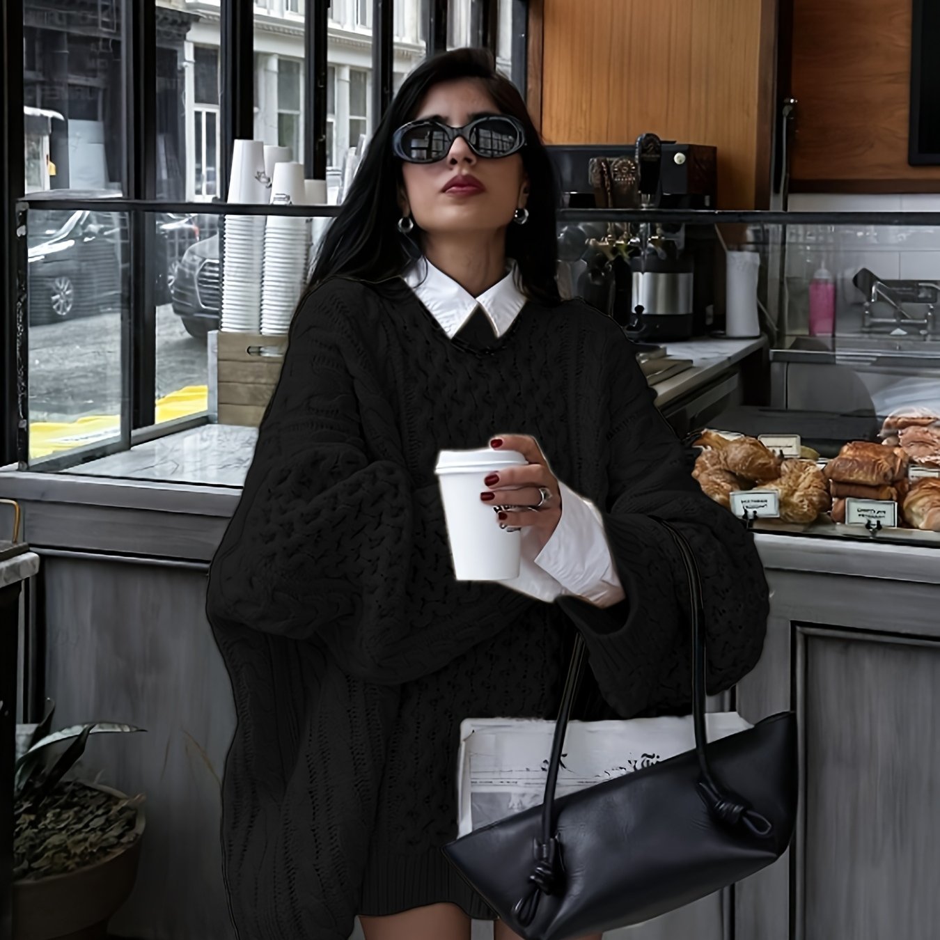 Oversized Cable Sweater