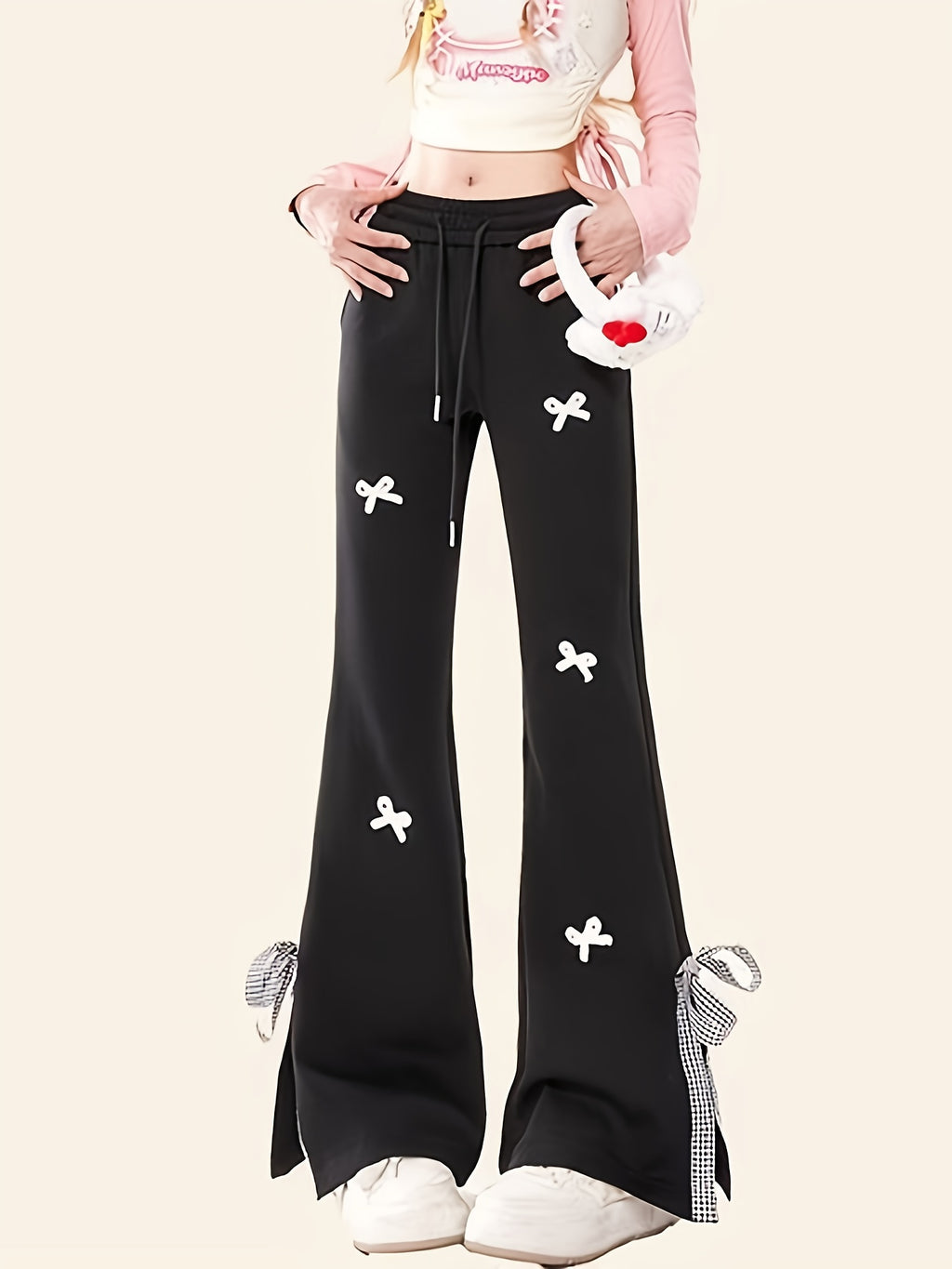 High-Waisted Flared Pants