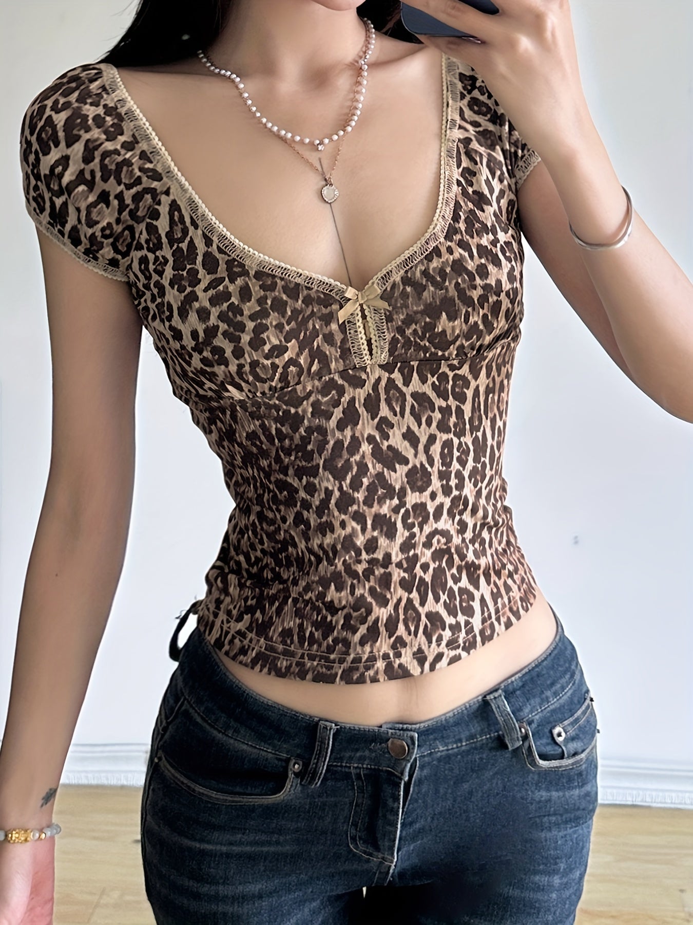 Leopard Print Crop Top