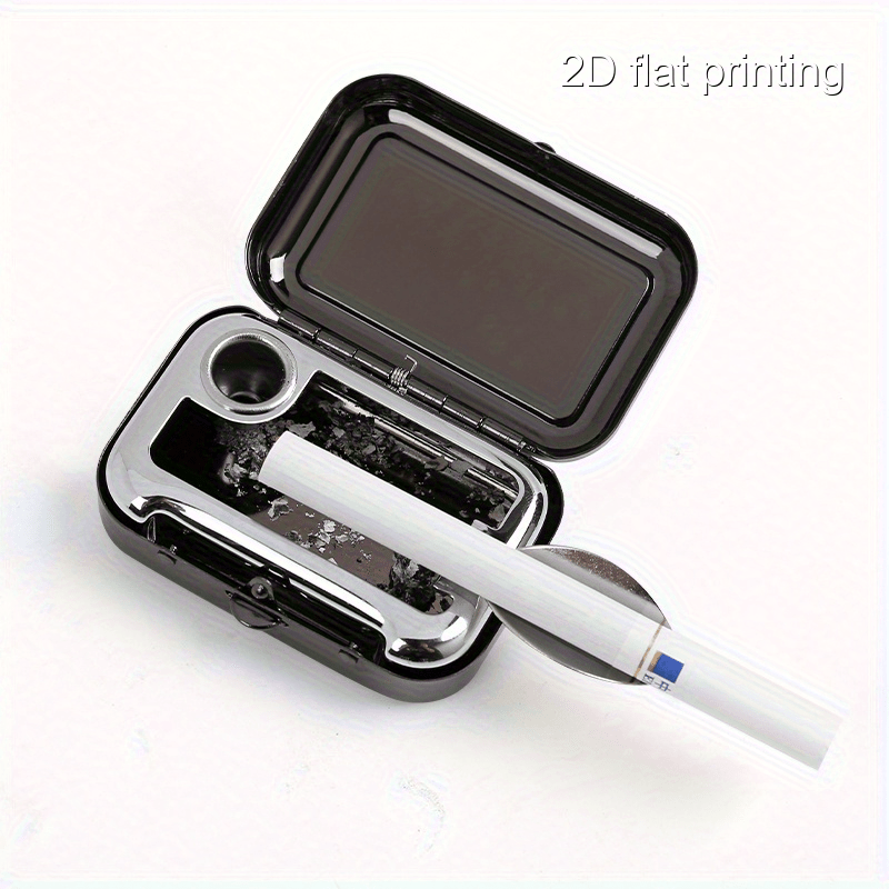 {1pc} Leopard Print Portable Metal Ashtray