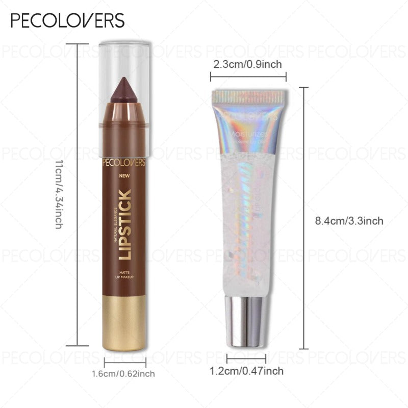 {2pcs} Moisturizing Lip Gloss & Lip Liner