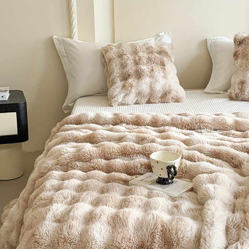 Faux Rabbit Fur Blanket
