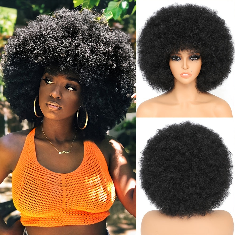 Large Bouncy Afro Kinky Curly Wig