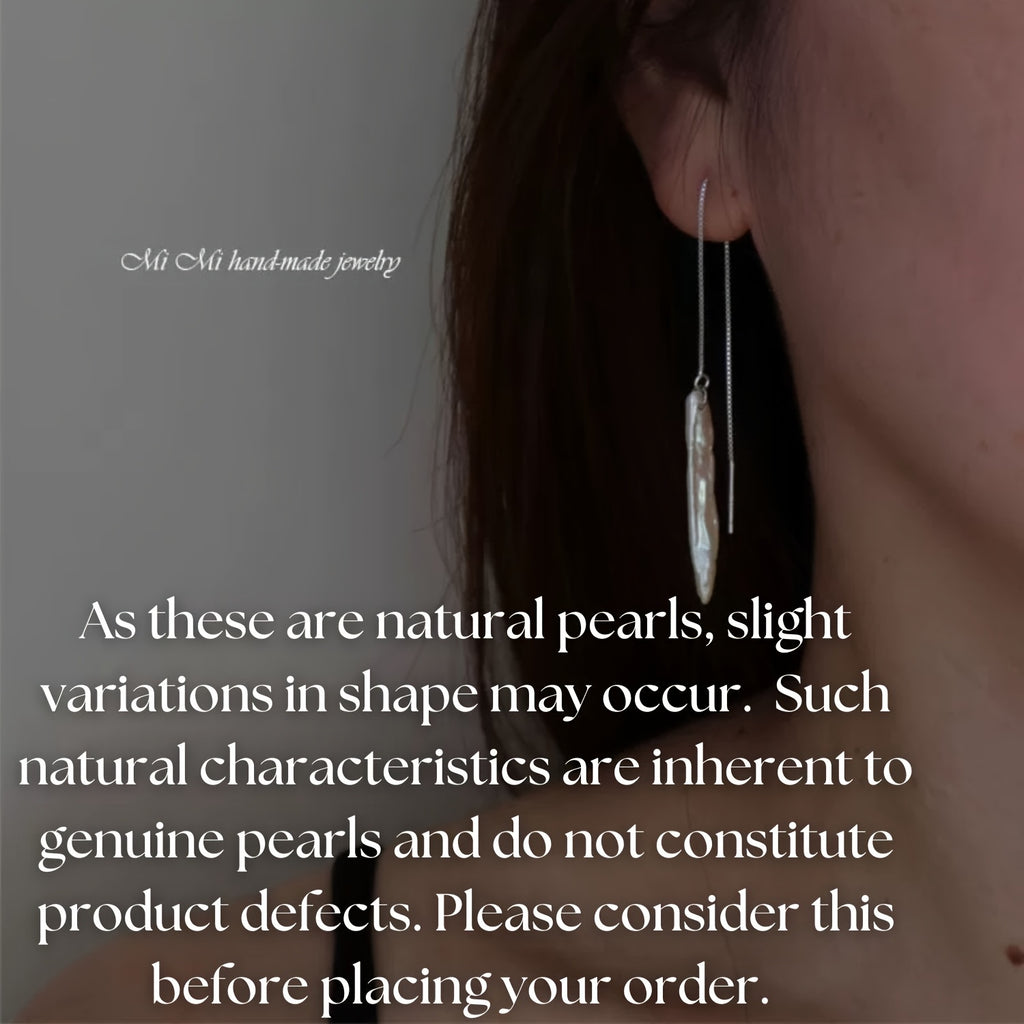 Pearls Tassel Drop Earrings