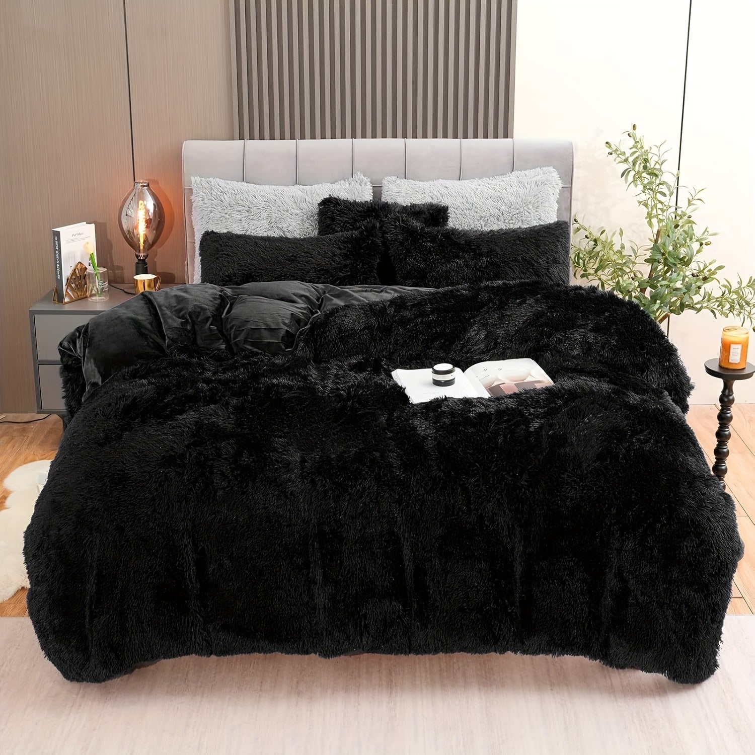 {3/4pcs} Faux Down Comforter Set
