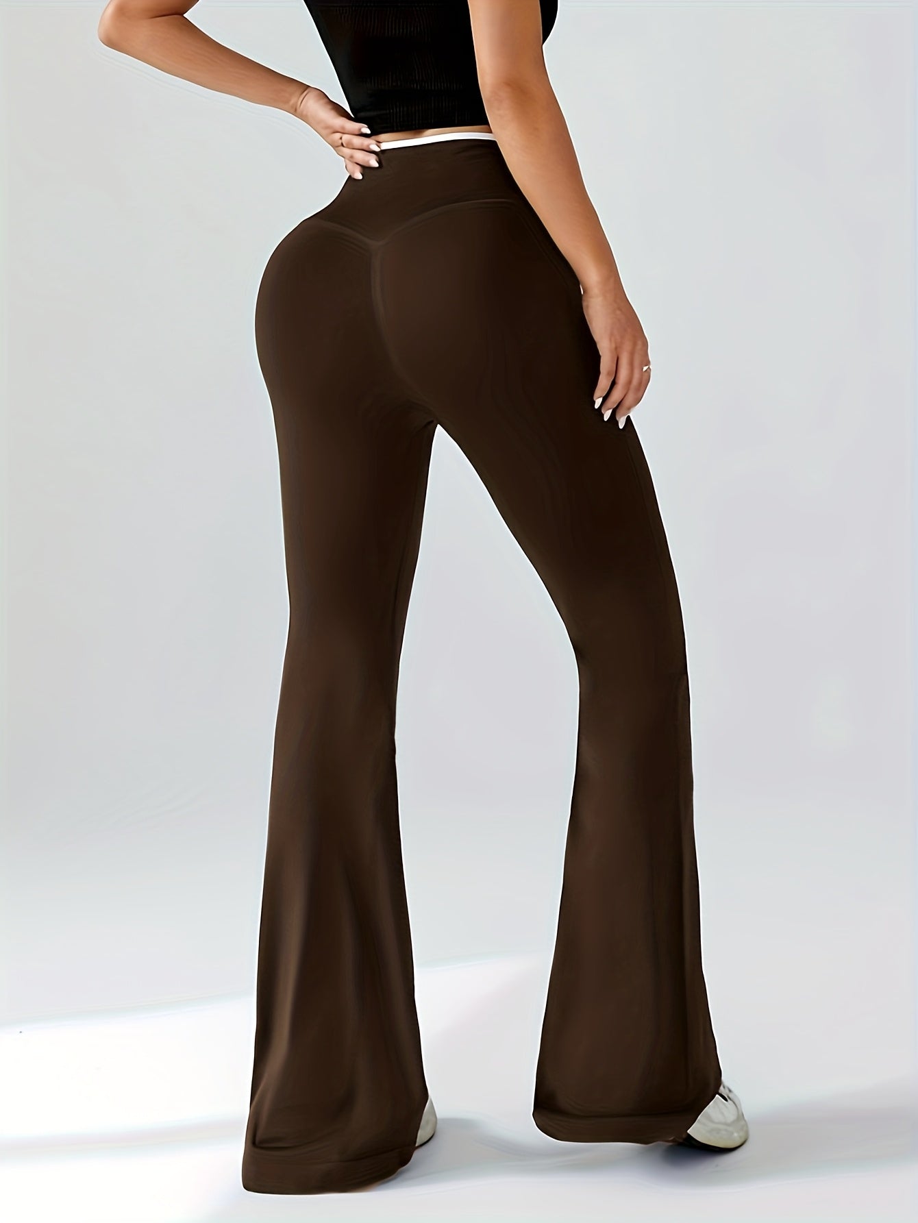 High-Waisted Flared Yoga Pants