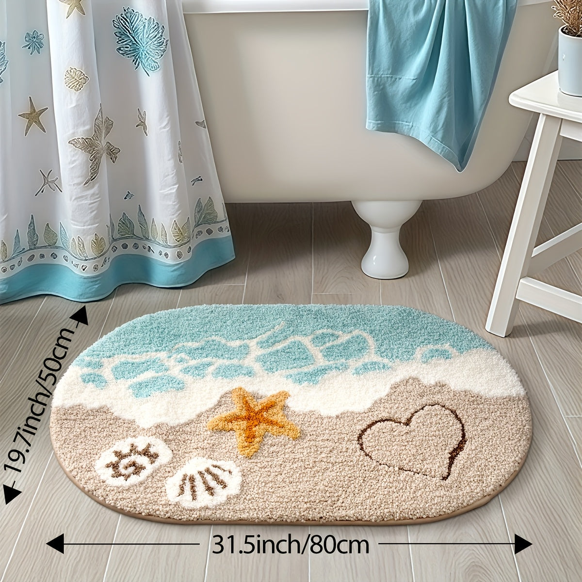 Beach Plush Bath Mat