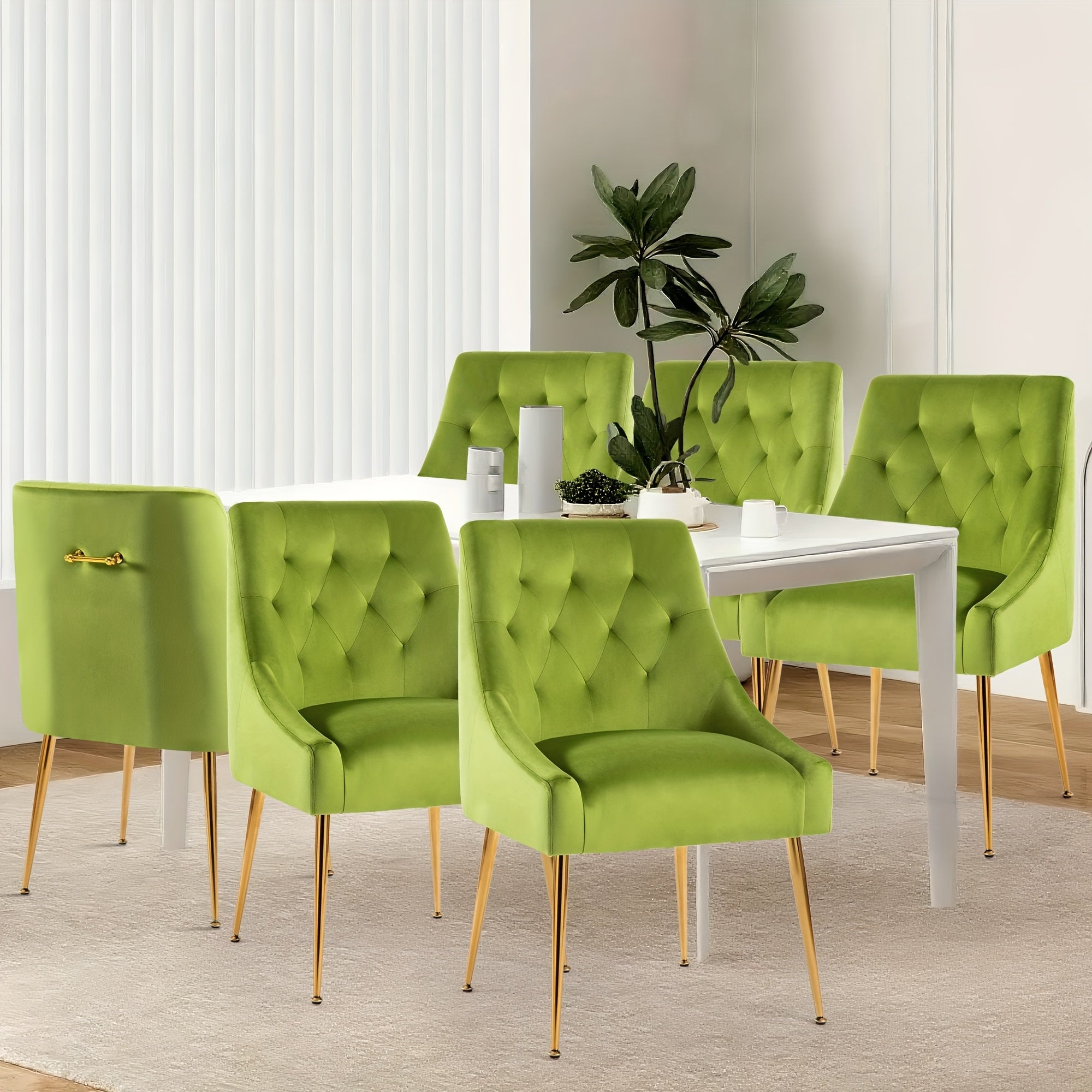 Velvet Dining Chairs Set Of 6