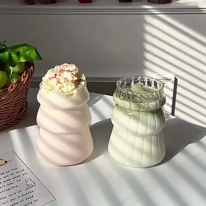 500ml/16.9oz transparent glass coffee cup