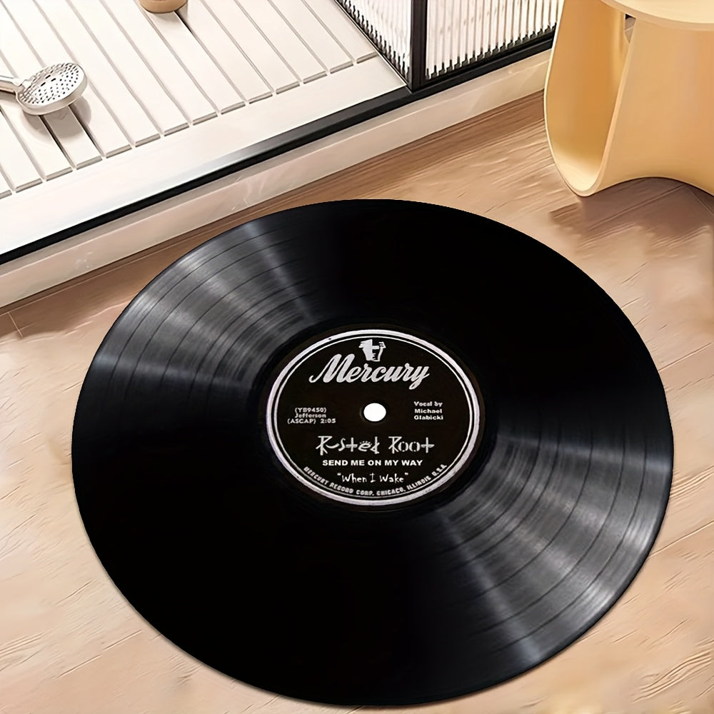 Vintage Mercury Vinyl Record Area Mat