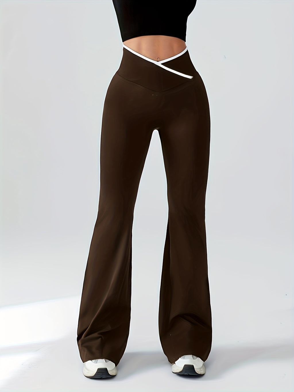 High-Waisted Flared Yoga Pants