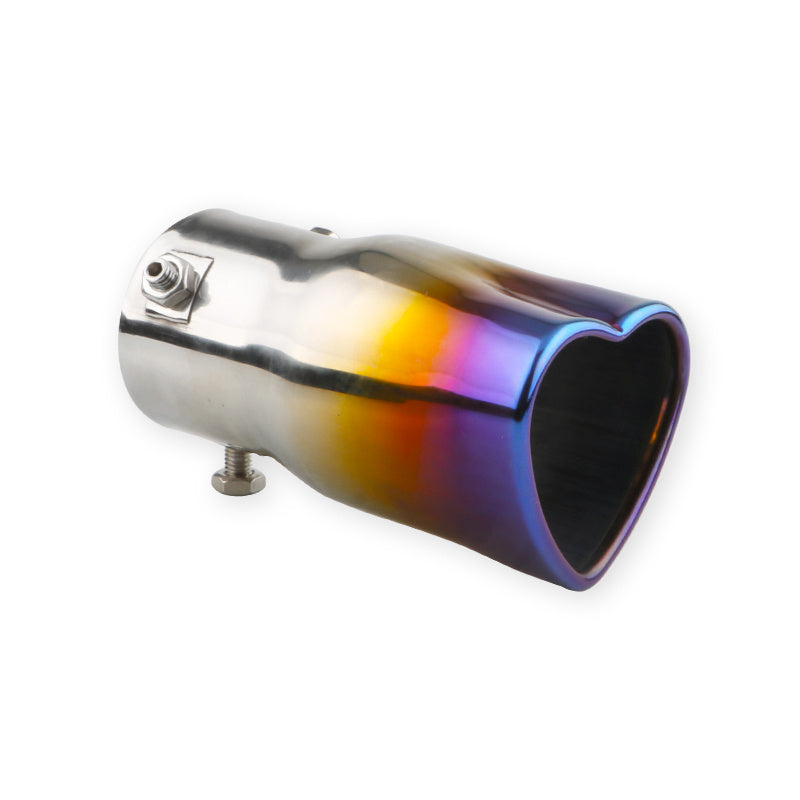 {1pc} 2.48" Stainless Steel Heart-Shaped Exhaust Tip